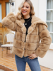 Manteau En Fausse Fourrure En Similicuir Manteau D