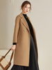 Manteau en laine pour femme classique à revers crantés vêtement d