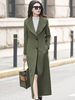 Manteau Femme Long Hiver Moulant à Col Revers avec Manches Longues Coupe Cintrée avec Boutons avec Poches Unicolore