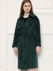 Manteau Femme Mi-long à Col Revers avec Manches Longues Coupe Cintrée à Lacets Unicolore Manteau Hiver