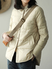 Manteau Femmes Courts à Col Revers avec Manches Longues avec Poches Fermeture avec Bouton-pressions Unicolore
