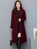 Manteau Femmes Hivers à Col Revers avec Manches Longues avec Poches avec Boutons Unicolore
