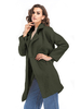 Manteau Femmes Hivers à Col Revers avec Manches Longues Fermeture avec Boutons Unicolore