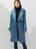 Manteau Femmes Longs à Col Revers avec Manches Longues à Lacets Coupe Cintrée avec Ceinture Unicolore Fermeture avec Boutons