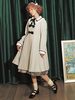 Manteau Lolita Classique Lolita Pardessus Dentelle Noeud Laine Chameau Déguisements Halloween