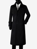 Manteau Long Costume Pour Hommes Col Rabattu Confortable Bleu Foncé Beau