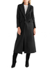 Manteau Long Femme à Col Revers avec Manches Longues Unicolore Manteau Femme