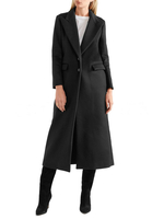 Manteau Long Femme à Col Revers avec Manches Longues Unicolore Manteau Femme