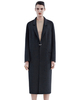 Manteau Long Femme à Col Revers avec Manches Longues Unicolore Manteau Femme