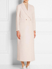 Manteau Long Femme Hiver à Col Revers avec Manches Longues Coupe Cintrée avec Boutons Unicolore