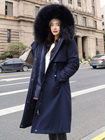 Manteau Matelassé Chaud comme Doudoune Femme Hiver à Capuche Fausse Fourrure Synthétique Coupe Cintrée à Lacets avec Poches et Bouton Manteau Hiver Femme
