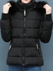 Manteau Matelassé Chaud comme Doudoune Femme Hiver Bouffants à Capuche Ceinturé Avec Poches et Bouton Fausse Fourrure Synthétique Manteau femme