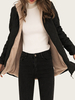Manteau Matelassé Chaud comme Doudoune Femme Hiver Bouffants à Capuche Cordon de Serrage en Laine Manteau femme