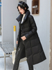 Manteau Matelassé Comme Doudoune à Col Montant avec Manches Longues à Zip Unicolore Manteau Femme