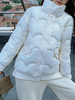 Manteau Matelassé Comme Doudoune à Col Montant avec Manches Longues avec Poches Unicolore Manteau Femme
