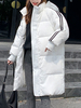 Manteau Matelassé Comme Doudoune Femme Imprimé à Capuche à Zip Unicolore Manteau Femme