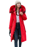Manteau Matelassé Mi-long Femme avec Manches Longues Coupe Cintrée à Lacets avec Poches Unicolore Manteau Femme