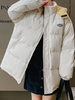 Manteau Matélassé Comme Doudoune Femme Décontracté à Capuche avec Manches Longues à Zip Unicolore Manteau Femme