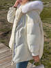 Manteau Matélassé Comme Doudoune Femme Décontracté à Capuche avec Manches Longues Amples à Zip avec Poches Unicolore Manteau Femme