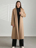 Manteau peignoir en laine pour femme col châle poches latérales ceinturées vêtements d