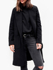 Manteau pour femme Camel col rabattu à manches longues Manteaux dhiver avec poches