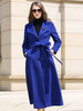 Manteau Pour Femme Col Rabattu Décontracté à Ceinture Veste d
