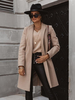 Manteau Pour Femme Col Rabattu Poches Décontracté Noir Hiver Chaud Femmes Veste