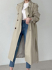 Manteau Pour Femme Col V Boutons Manteau Wrap Retro Layered