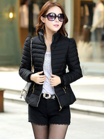 Manteau Puffer Femmes 2021 Manche Longue Zip Veste Coton Manteau Matelassé Rempli d