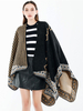 Manteau pull femme rayé manches longues surdimensionné