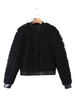 Manteau Veste Teddy Fausse Fourrure Synthétique Femme Hiver à Col Montant Fermeture à Zip Unicolore avec Zip Cousu avec Cuir Synthétique Manteau Chaud Hiver Femme