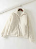 Manteau Veste Teddy Fausse Fourrure Synthétique Femme Hiver à Col Revers Unicolore Manteau Chaud Hiver Femme