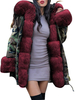 Manteaux à manches à capuchon à capuche à capuchon manches longues camouflage manteau d\