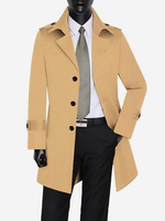 Manteaux Costume Hommes Col Rabattu Chic Décontracté Mode