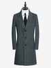 Manteaux Costume pour hommes Col rabattu Chic Gris Beau