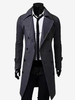 Manteaux Costume pour hommes Double boutonnage Col rabattu Chic Gris Beau