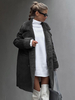 Manteaux En Fausse Fourrure Manches Longues Décontracté Col Rabattu Manteau Femme