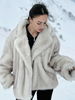 Manteaux en fausse fourrure Veste d
