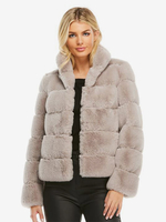 Manteaux Fourré Polaire Veste Rose À Manches Longues Pour Femmes