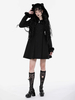 Manteaux gothiques Lolita Manteau en polyester noir Manteau dautomne Lolita Outwears