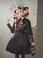 Manteaux Gothiques Lolita Noir En Polyester à Lacets Veste Lolita
