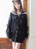 Manteaux gothiques Lolita volants blancs nœuds pardessus en polyester vêtements dextérieur dautomne Lolita