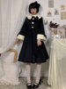 Manteaux Sweet Lolita Écru Blanc Nœuds Polyester Pardessus Manteau Automne Lolita Outwears