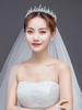 Mariage argent diadème princesse strass perles accessoires de cheveux de mariée