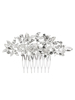 Mariage argent peigne strass coiffures perlé accessoires de cheveux de mariée