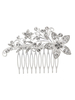 Mariage argent peigne strass perles accessoires de cheveux de mariée