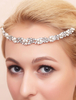 Mariage cheveux bandeau strass argent Imitation perles coiffes de mariées