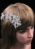 Mariage cheveux peignes accessoires pour cheveux Long nuptiale en alliage d’argent strass