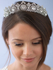 Mariage diadème argent princesse strass perles perles accessoires cheveux