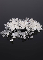 Mariage Ivoire peigne fleurs perles strass coiffes de mariées